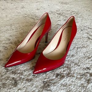 M. Gemi patent leather red heels 38